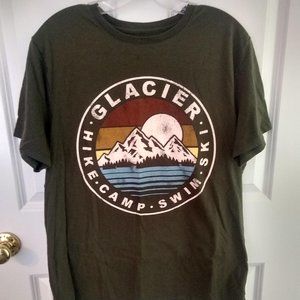 GREEN GLACIER GRAPHIC SHIRT